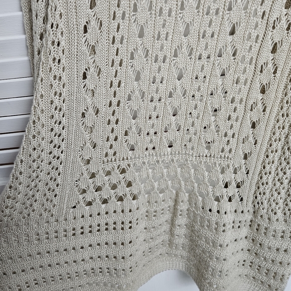 Charter Club Women's Tan Open Knit Cardigan Sweater Size L - Picture 9 of 9